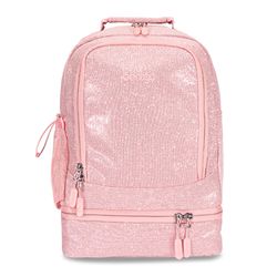 Bentgo Pink Petal Glitter Backpack 14 in. H X 11 in. W