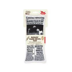 Kikkerland Kobe For Dog Canvas Fake News Dog Toy 1 pk