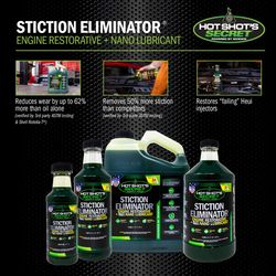 Hot Shot's Secret Stiction Eliminator Engine Oil Treatment/Stabilizer 16 fl. oz.