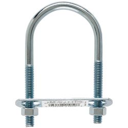 Hampton 5/16 in. X 2 in. W X 3-3/4 in. L Coarse Zinc-Plated Steel U-Bolt