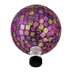 Alpine Purple Glass 11 in. H Gazing Ball