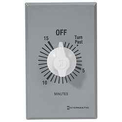 Intermatic Indoor Spring Wound Timer 125 V Gray