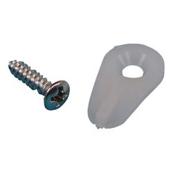 US Hardware White Nylon Screen Clip 8 pk