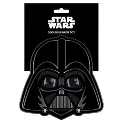 Buckle-Down Star Wars For Dog Multicolored Plush Darth Vader Head Squeaky Dog Toy 1 pk