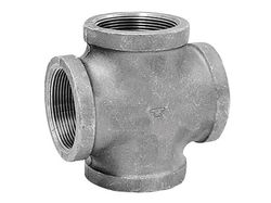 Anvil 3/4 in. FPT X 3/4 in. D FPT 3/4 in. D FNPT Galvanized Malleable Iron Cross