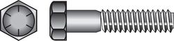 HILLMAN 9/16 in. D X 4 in. L Heat Treated Steel Hex Head Cap Screw 25 pk