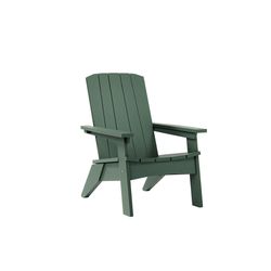 Breeo Turf Green Poly Lumber Frame Adirondack Chair