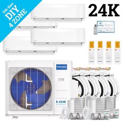 MRCOOL DIY 5th Gen (6 kbtu, 6 kbtu, 6 kbtu, 6kbtu) 4 Zone 27000 BTU 23 SEER Ductless Mini Split Heat