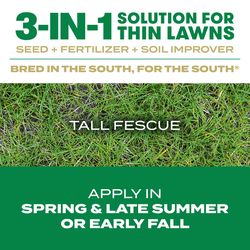 Scotts Turf Builder ThickR Tall Fescue Grass Sun or Shade Grass Seed and Fertilizer 12 lb