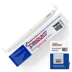 Magic AC Mount AC Support Bracket 1.5 in. W X 24 in. H White
