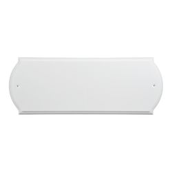 HILLMAN White Plastic Paintable Address Plate
