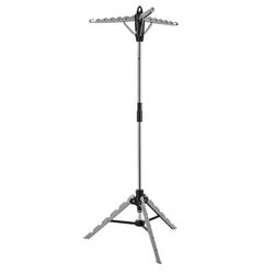 Whitmor 64.5 in. H X 28 in. W X 28 in. D Stainless Steel Tripod Collapsible Clothes Drying Rack