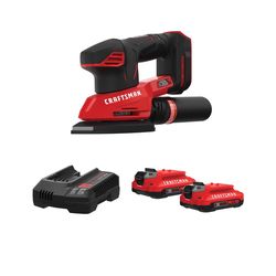 CRAFTSMAN V20* 2Ah Battery and Charger Starter Kit with V20* Cordless Detail Sander
