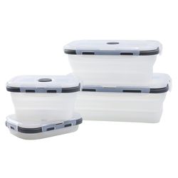 Chef Craft Clear Food Storage Container Set 4 pk