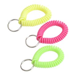Lucky Line Vinyl Assorted Wrist Coil Keychain