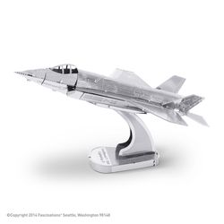 Fascinations Metal Earth F-35A Lighting II 3D Model Kit Silver