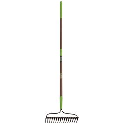 Ames 64 in. 16 Tine Steel Rake Fiberglass Handle