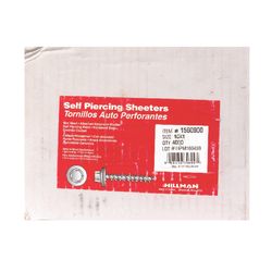 HILLMAN No. 10 Ga. X 1 in. L Hex Hex Washer Head Self-Piercing Screws 4000 ct 1 pk