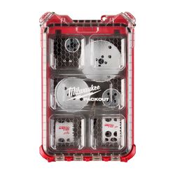 Milwaukee Hole Dozer Bi-Metal 4.6 in. L Hole Saw Kit Arbor Included