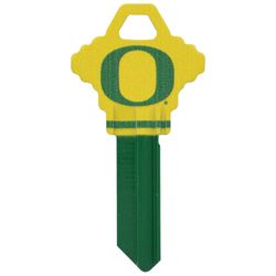 HILLMAN NCAA Oregon Ducks House/Office Key Blank 68 Single For Schlage Locks Yellow