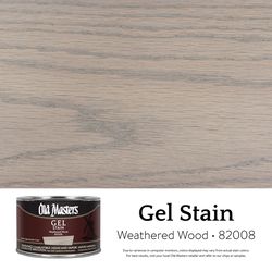 Old Masters Semi-Transparent Weathered Wood Oil-Based Alkyd Gel Stain 1 pt