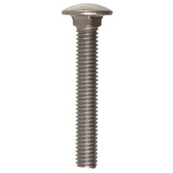 HILLMAN 0.375 in. X 2-1/2 in. L Stainless Steel Carriage Bolt 25 pk