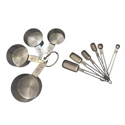 Fox Run Stainless Steel Measuring Spoon and Cup Set