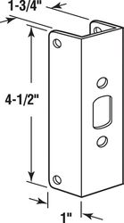 Prime-Line 4.5 in. H x 1 in. L Brushed Stainless Steel Stainless Steel Door Edge Reinforcer