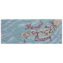 Liora Manne Frontporch 2 ft. W X 5 ft. L Blue Adirondack Polyester Runner Rug