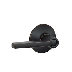 Schlage F Series Latitude Aged Bronze Privacy Lever