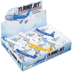 Toysmith Rollin' Turbo Jet Toy Assorted 6 pc