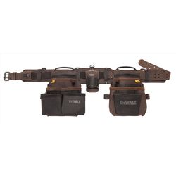 DeWalt 18 pocket Leather Tool Rig Brown