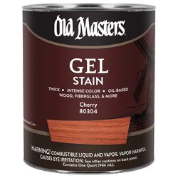 Old Masters Semi-Transparent Cherry Oil-Based Alkyd Gel Stain 1 qt