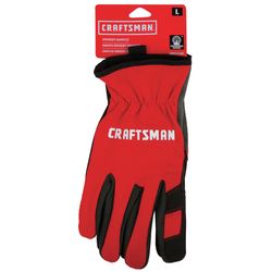 Craftsman L Polyester Black/Red Gloves