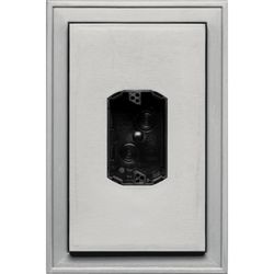 Builders Edge 12 in. H X 8.25 in. W X 2 in. L Unfinished Gray Vinyl Mounting Block