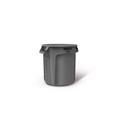 Rubbermaid Brute 10 gal Gray Plastic Garbage Can