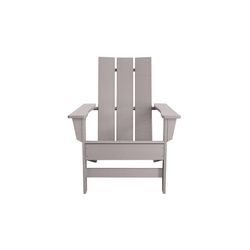 Durogreen Tangent Aria Gray HDPE Frame Adirondack Chair