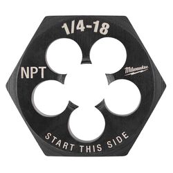 Milwaukee SAE 1/4-18 Hex Threading Die