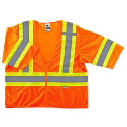 Ergodyne GloWear Reflective Two-Tone Safety Vest Orange S/M