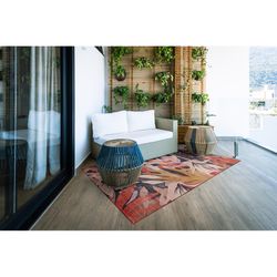 Linon Home Decor 3 ft. W X 5 ft. L Orange Styer Polyester Accent Rug
