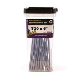 Big Timber Star T20 Head X 6 in. L Torx Insert Bit Steel 20 pc