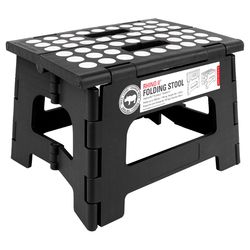 Kikkerland 8 in. H X 12 in. W X 10 in. D 300 lb. cap. 1 step Plastic Folding Step Stool