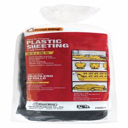 Frost King Plastic Sheeting 3 mil X 20 W X 25 ft. L Plastic Black