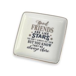 Trinket Dishes Good Friends Tray Ceramic 1 pk