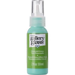 Gallery Glass Emerald Green Craft Paint Exterior and Interior 2 oz