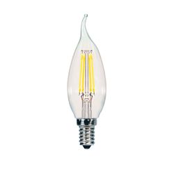 Satco . CA10 E12 (Candelabra) LED Bulb Natural Light 40 Watt Equivalence 2 pk