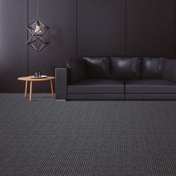 Foss Dura-Lock 24 in. W X 24 in. L Sky Gray Mosaic Polyethylene Terephthalate Carpet Tile