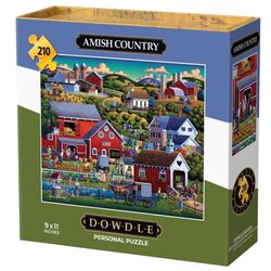 Dowdle Amish Country Personal Puzzle Cardboard/Paper Multicolored 210 pc