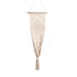 Primitive Planters White Cotton 39 in. H Diamond Plant Hanger 1 pk