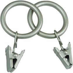 Kenney Antique Pewter Silver Modern/Contemporary Clip Ring 5/8 in. L X 3/4 in. L
